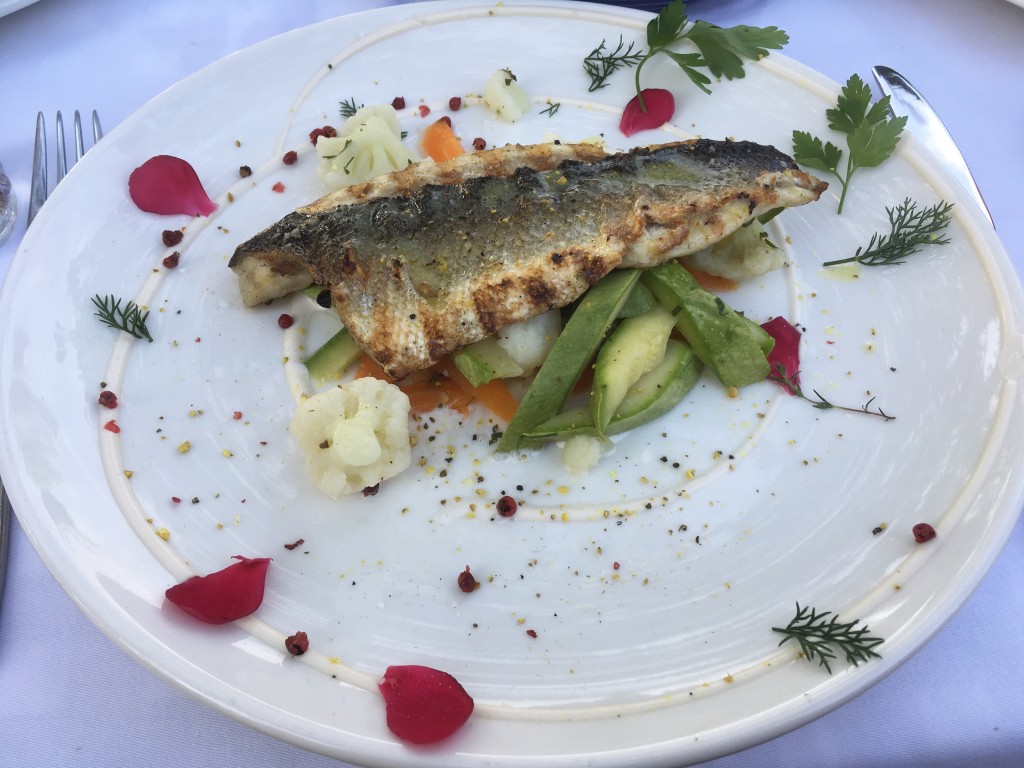 Seabass at Vosporos at Sani Resort