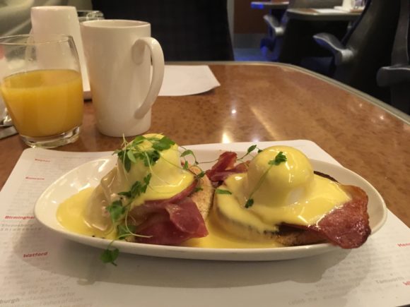 First Class Train Travel Breakfast