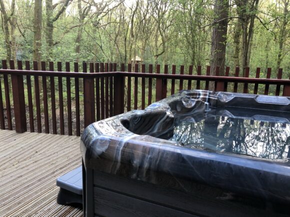 Hot tub at Forest Holidays Delamere